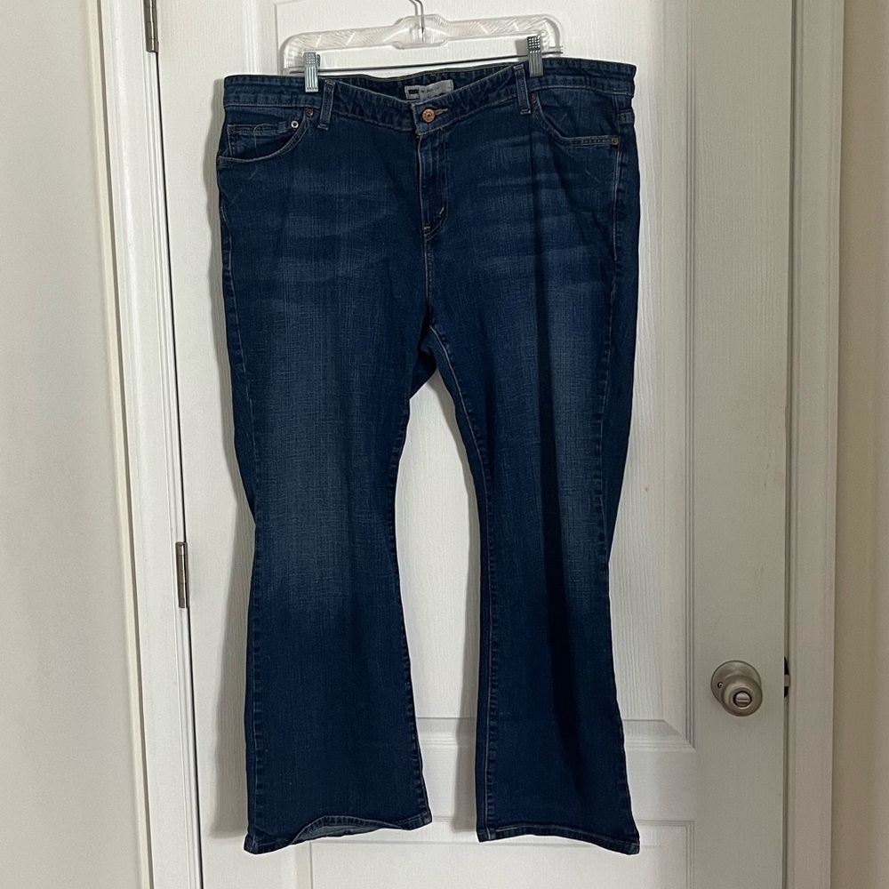 Levi's 550 Bootcut Dark Wash Jeans Plus 22W